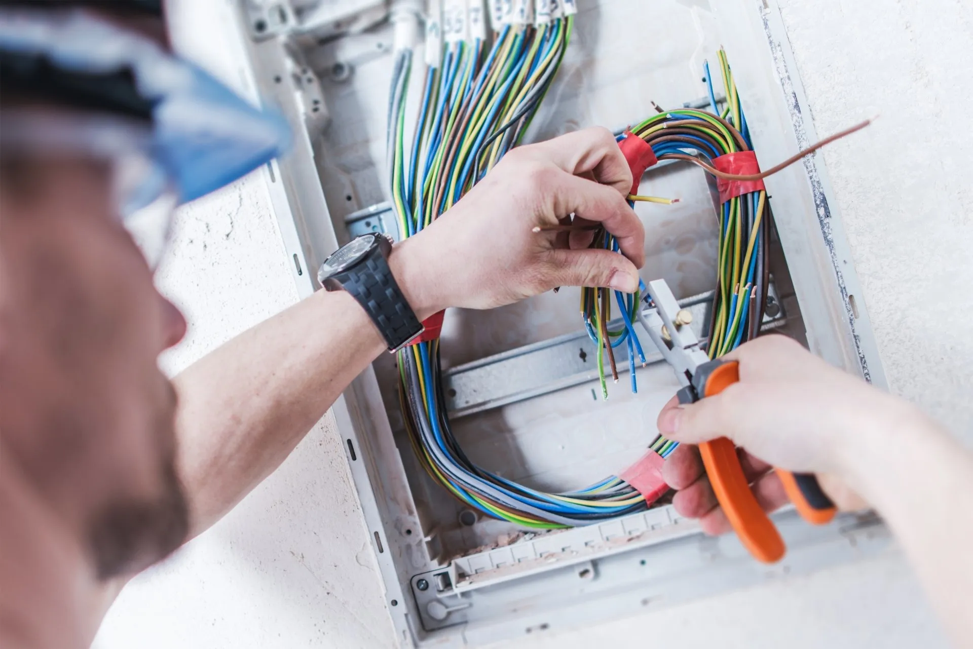 Electrician during EPC assessment | Property Checks